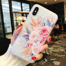 Load image into Gallery viewer, USLION Flower Silicon Phone Case For iPhone 7 8 Plus