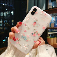 Load image into Gallery viewer, USLION Flower Silicon Phone Case For iPhone 7 8 Plus