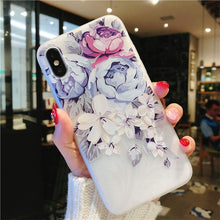 Load image into Gallery viewer, USLION Flower Silicon Phone Case For iPhone 7 8 Plus