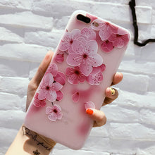 Load image into Gallery viewer, USLION Flower Silicon Phone Case For iPhone 7 8 Plus