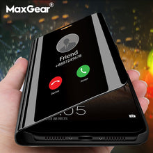 Load image into Gallery viewer, Smart Mirror Flip Phone Case For Samsung Galaxy S9 S8 S7 S6
