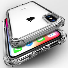 Load image into Gallery viewer, Luxury Shockproof Bumper Transparent Silicone Phone Case