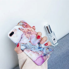 Load image into Gallery viewer, Hard PC Marble Case for iphone XS Max XR X 10 Fashion Green