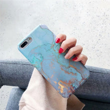 Load image into Gallery viewer, Hard PC Marble Case for iphone XS Max XR X 10 Fashion Green