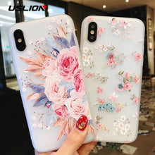 Load image into Gallery viewer, USLION Flower Silicon Phone Case For iPhone 7 8 Plus