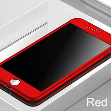 Load image into Gallery viewer, 360 Full Cover Phone Case For iPhone X 8 6 6s 7 Plus 5 5s SE