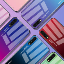 Load image into Gallery viewer, Gradient Tempered Glass Phone Case For Huawei Honor 8X Mate