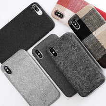 Load image into Gallery viewer, SoCouple Cloth Texture Soft case For iphone 7 Case For iphone 6 6s 7 8