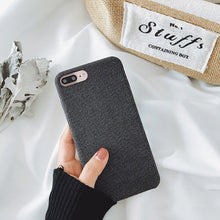 Load image into Gallery viewer, SoCouple Cloth Texture Soft case For iphone 7 Case For iphone 6 6s 7 8