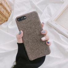Load image into Gallery viewer, SoCouple Cloth Texture Soft case For iphone 7 Case For iphone 6 6s 7 8