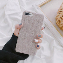 Load image into Gallery viewer, SoCouple Cloth Texture Soft case For iphone 7 Case For iphone 6 6s 7 8
