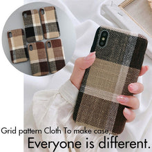 Load image into Gallery viewer, SoCouple Cloth Texture Soft case For iphone 7 Case For iphone 6 6s 7 8