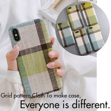 Load image into Gallery viewer, SoCouple Cloth Texture Soft case For iphone 7 Case For iphone 6 6s 7 8
