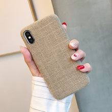 Load image into Gallery viewer, SoCouple Cloth Texture Soft case For iphone 7 Case For iphone 6 6s 7 8