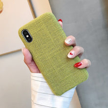 Load image into Gallery viewer, SoCouple Cloth Texture Soft case For iphone 7 Case For iphone 6 6s 7 8