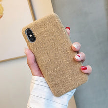 Load image into Gallery viewer, SoCouple Cloth Texture Soft case For iphone 7 Case For iphone 6 6s 7 8