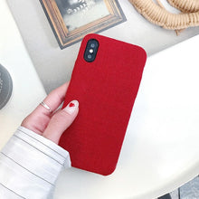 Load image into Gallery viewer, SoCouple Cloth Texture Soft case For iphone 7 Case For iphone 6 6s 7 8